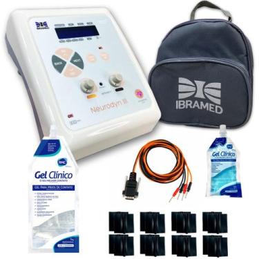 Imagem de Kit Neurodyn III Ibramed Eletrodos, Gel 1kg e Minibands e 2 Cintas