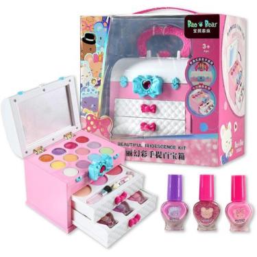 Imagem de Conjunto de brinquedos de maquiagem para crianças e meninas - cosmet l