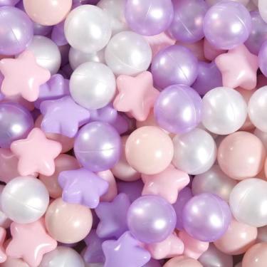 Imagem de Pit Balls GOGOSO Pink and Purple Star para meninas e crianças