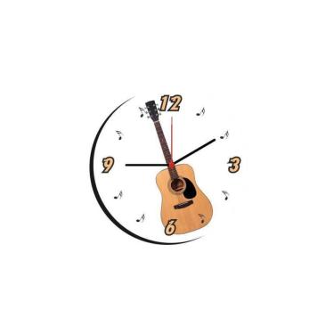 Imagem de Relógio De Parede Decorativo Estilo Música 53