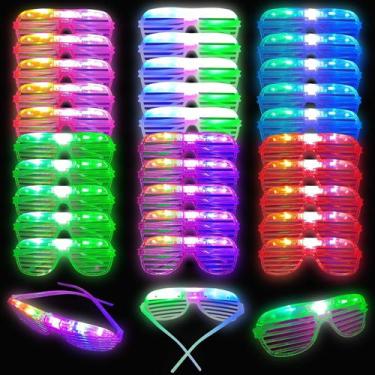 Imagem de Óculos LED BATWEET Glow In The Dark 30 unidades para crianças/adultos
