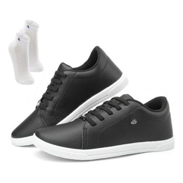 Imagem de Kit Tenis Feminino Casual Delicado Enfermeira Confort + Meia - Tênis E