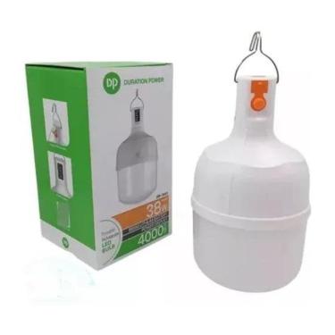 Imagem de 2X Lâmpada Led Bulbo Luz Emergência 38W 4000Mah Usb Recarreg