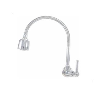 Imagem de Torneira Cozinha Parede tubo flexível Gourmet 02 Jatos - Alcântara Met