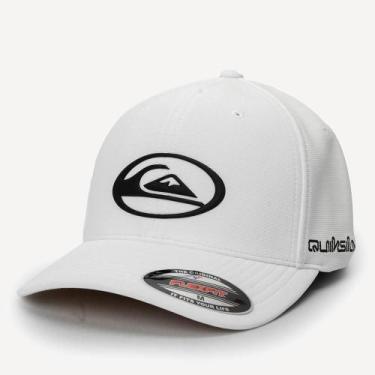 Imagem de Boné Quiksilver Aba Curva Domed Logo Checker SM26 Branco, Branco, M