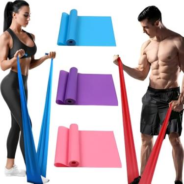 Imagem de KIT com 3 Faixas Thera BandS de Resistência Fisioterapia Fortalecimento Elástico Premium