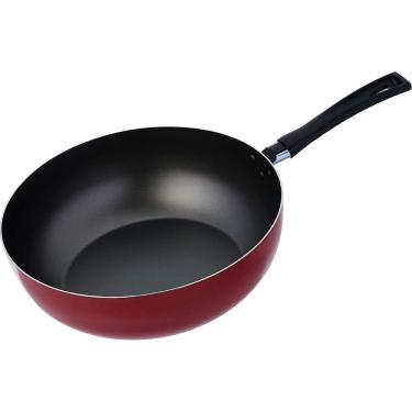 Imagem de Frigideira Wok Garlic Com 28cm 4,1 Litros Vermelha - 7001/367 - Brinox