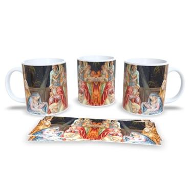 Imagem de Caneca de Natal com Estampa Natalina, Porcelana Branca, Design Festivo com Trenó e Renas, Decoração para Casa e Escritório, Presente (16)