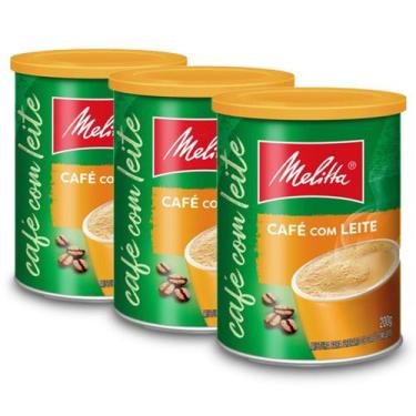 Imagem de Café com Leite Solúvel Clássico Melitta 200g Kit 3 Unidades