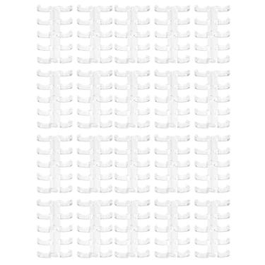 Imagem de Anéis de encadernação de plástico com 5 furos 11 mm Pasta de folhas soltas transparente para material escolar de escritório com 60 folhas de papel Fácil de usar Organizador de (Branco Transparente)