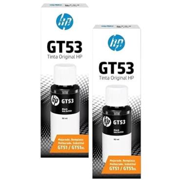 Imagem de Garrafa Refil De Tinta H p GT51(GT53)/GT52 Gt 5810 5820 5822 (O r iginal) (KIT 2 - PRETO)
