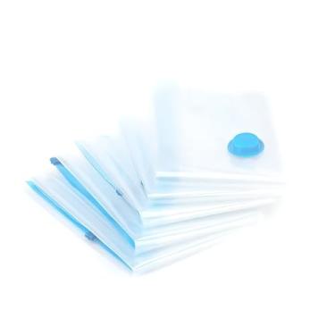 Imagem de Kit 5 Sacos Vácuo Bomba De Ar Organização Espaço Casa