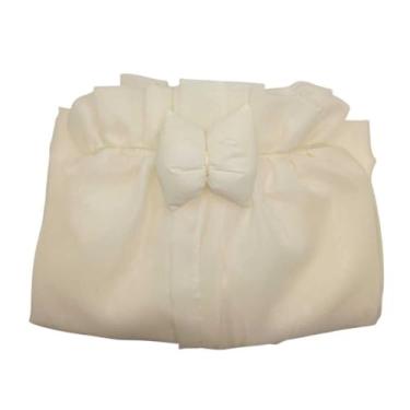 Imagem de Mosquiteiro para Berço em Voil de Seda Luxo – Cortinado Delicado p/Berço Americano, Acabamento em Cetim, Proteção Antimosquito(MosquiteiroVoilPalhaPalha)