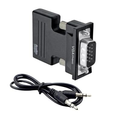 Imagem de Shakven Adaptador fêmea para VGA macho, adaptador VGA macho para fêmea,Adaptador macho para USB fêmea conversor VGA - Adaptador USB para VGA, conversor de vídeo, conversor de monitor para projetor,