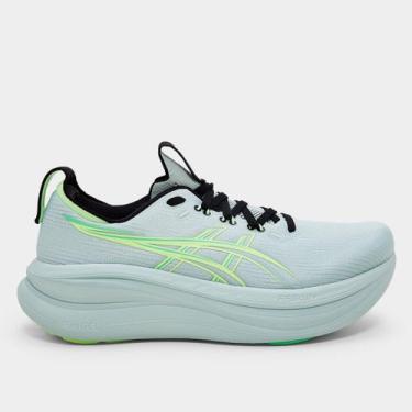 Imagem de Tênis Asics Gel-Nimbus 28 Masculino, Azul, Verde, 42
