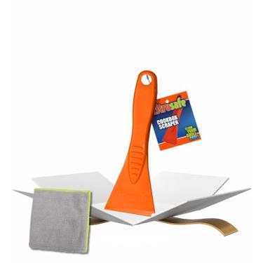 Imagem de Bryson CitruSafe Grill Cookbox Scraper Bundle com toalha de microfibra – Limpador de grelha Citrusafe e caixas de cozinha com segurança e eficiência com ferramentas fáceis de limpar – Conjunto de