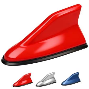 Imagem de Capa de antena de barbatana de tubarão para carro, base aérea, sinal de rádio AM/FM para carro, SUV, caminhão, tamanho do tubarão do veículo, 16 x 7 x 6 cm, medida se pode cobrir a antena antiga