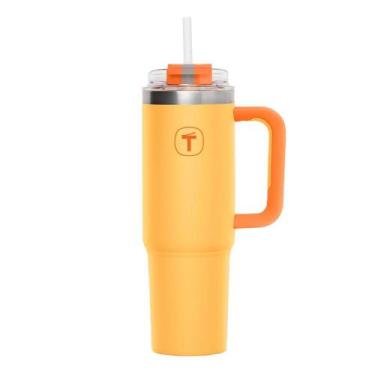 Imagem de Copo Térmico Tupperware Big T com Canudo 1,1L, 1,1L, Amarelo