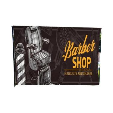 Imagem de Barbearia Retro Impresso Grande Bandeira, Arte, Ficção Científica, Qua