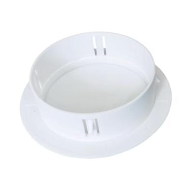 Imagem de Generic Placa de cobertura para orifício no teto, painel decorativo branco, acessório versátil, acabamento para orifício de luz embutida em aberturas de teto, 106 a 124 Furos