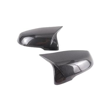 Imagem de Excelente substituição de retrovisor padrão de fibra de carbono compatível com BMW X1 F48 X2 F39 Z4 G29 1 2 séries F45 F46 F52 F40 tampas de espelho(Carbon Pattern-2pcs)