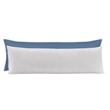 Imagem de Kit 2 Fronhas Super Body Pillow Acetinado Altenburg 50X145cm Cor:Branc