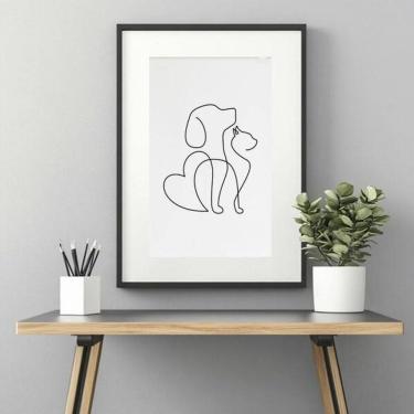 Imagem de Quadro Clinica Veterinária Minimalista - 60X48Cm