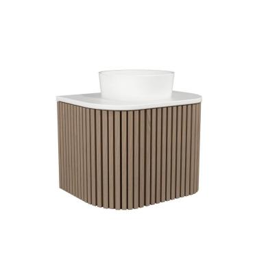 Imagem de Gabinete Para Banheiro Suspenso Manchester 60cm Jequitibá