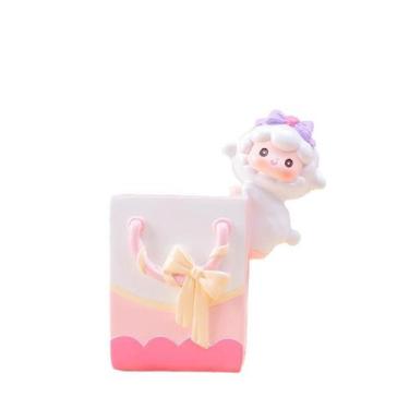 Imagem de Porta-canetas, organizador de mesa de resina de ovelha de desenho anim