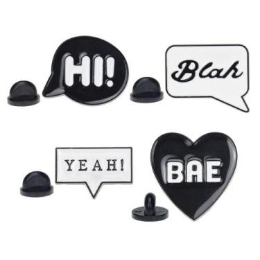 Imagem de Conjunto de broches Creative Alloy Enamel Lapel para roupas - yiweisai