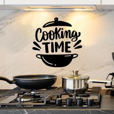 Imagem de Adesivos de parede Cooking Time Kitchen Wallpaper 38x38cm PVC - yiweis