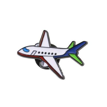 Imagem de Alfinetes de broche Creative Alloy Lapel Pin Badge Design de avião - y