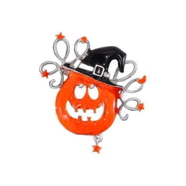 Imagem de Broche Pin, blusa de abóbora de Halloween, emblema de lapela, liga - y
