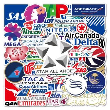 Imagem de Pacote de adesivos para viagens aéreas, 50 unidades de cartão de embar