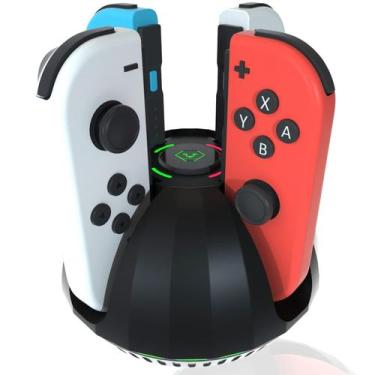 Imagem de Base de carregamento para Nintendo Switch Joycon PURBHE 4 em 1