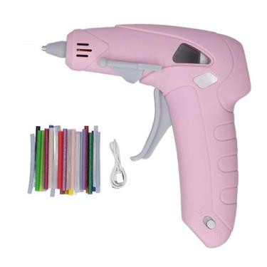 Imagem de Pistola de cola elétrica recarregável sem fio TOPINCN com 30 bastões