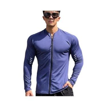 Imagem de Jaqueta De Corrida Masculina De Manga Longa Para Fitness, Roupas Espor