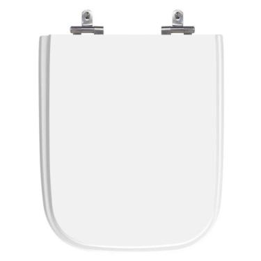 Imagem de Assento Sanitário Suite Branco Tampa para Vaso Incepa de Madeira Laque