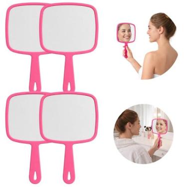 Imagem de 4 Espelhos de Mão Retangular Para Salão Cabelo Maquiagem - Ami, 1