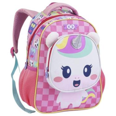 Imagem de Mochila Pequena Escola Creche Infantil 0 A 4 Anos Fofo Orelhas de Pelu