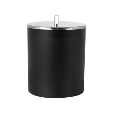 Imagem de Cesto De Lixo Lixeira Cozinha Banheiro Escritório Com Tampa Inox 5l - 
