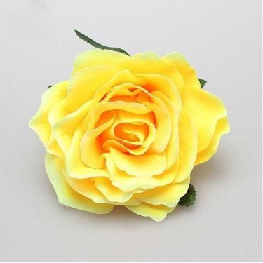 Imagem de Enfeite Arranjo Cabelo Noiva Flor Tecido Rosa Vermelho Vário - De Cast