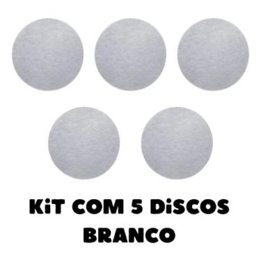 Imagem de 5 Disco Lustrador Branco Enceradeira 510 Mm British Original, 510 BRAN