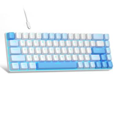 Imagem de Teclado mecânico para jogos MageGee MK-Box 68 teclas Sky Blue