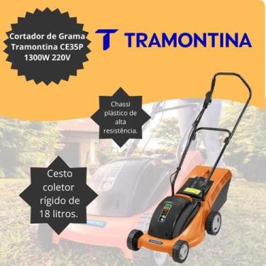 Imagem de Cortador de Grama Elétrico Tramontina CE35P 1300W 220V com Coletor