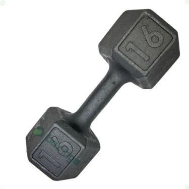 Imagem de Dumbell Sextavado de Ferro Fundido - 16 Kg - 2M FITNESS