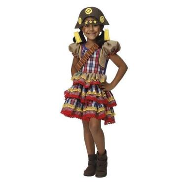 Imagem de Roupa Maria Bonita Infantil Vestido de Festa Junina - Fantasias Carol 