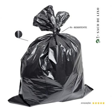 Imagem de Saco de Lixo P5 100L Resistente Pacote com 100 Unidades Preto Higipack