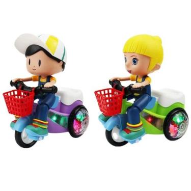 Imagem de Carrinho Bate E Volta Bob No Triciclo Faz Manobras Som Luzes - DM TOYS