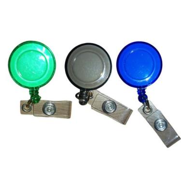 Imagem de Kit 10 Porta Crachá Retrátil Roller Clip Crachás Etiqueta de Nome Bilh
